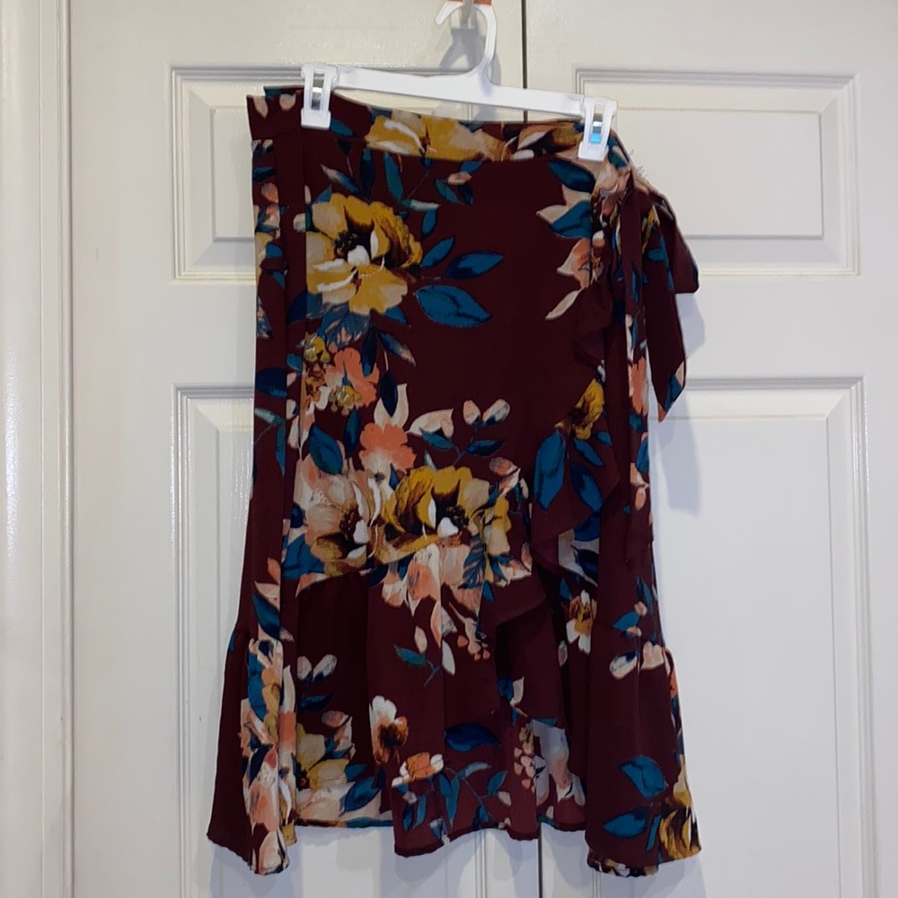 Minette Ruffle Tie Waist Skirt XL